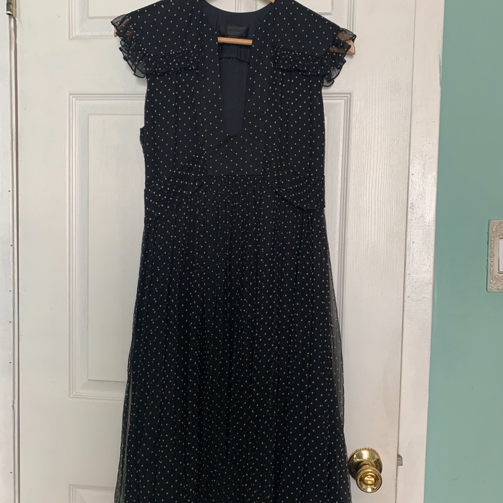 Jill Stuart, Polka Dot Silk Chiffon Dress
